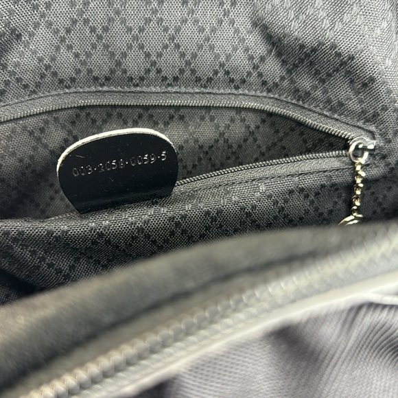 GUCCI Authentic Bamboo Patent Nylon One Strap Sling Backpack - Picture 10 of 16